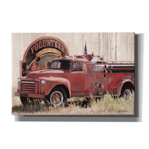 'Volunteer Firefighter' by Lori Deiter, Canvas Wall Art