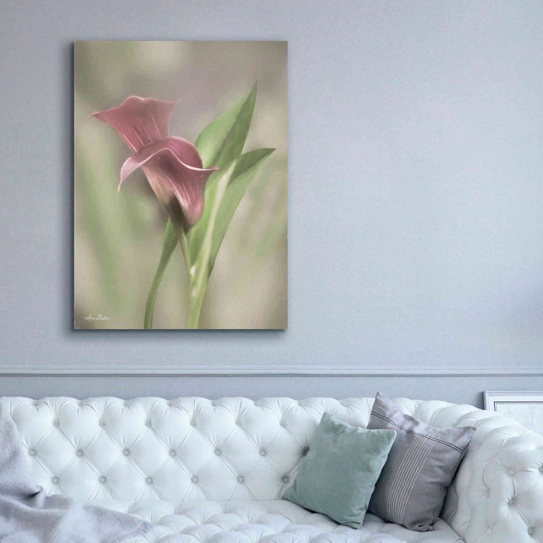 'Pink Calla Lily' by Lori Deiter, Canvas Wall Art,40 x 54
