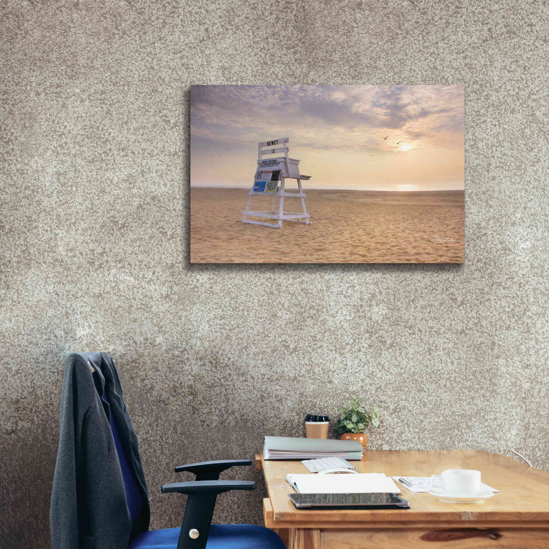 'Circles in the Sand' by Lori Deiter, Canvas Wall Art,40 x 26