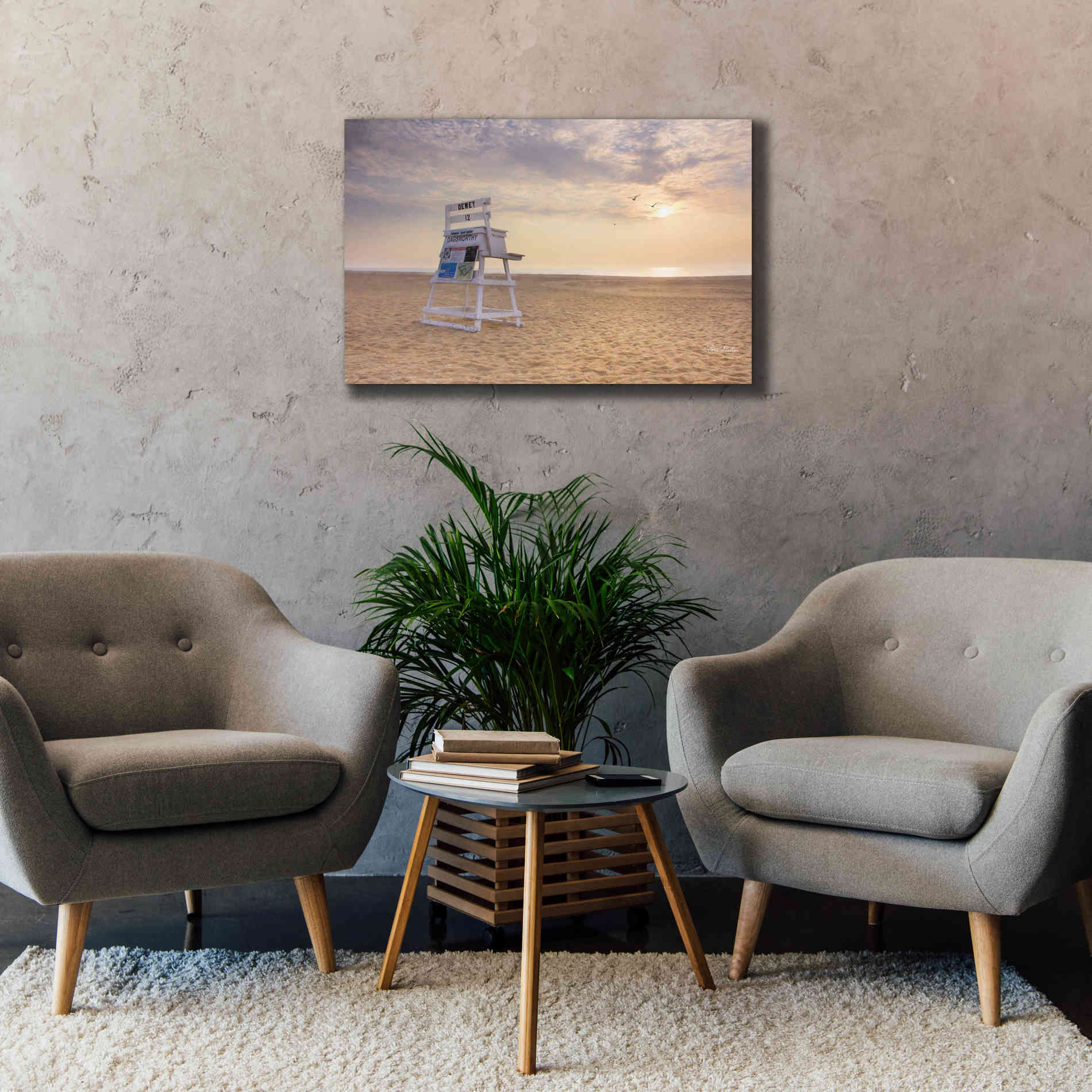 'Circles in the Sand' by Lori Deiter, Canvas Wall Art,40 x 26