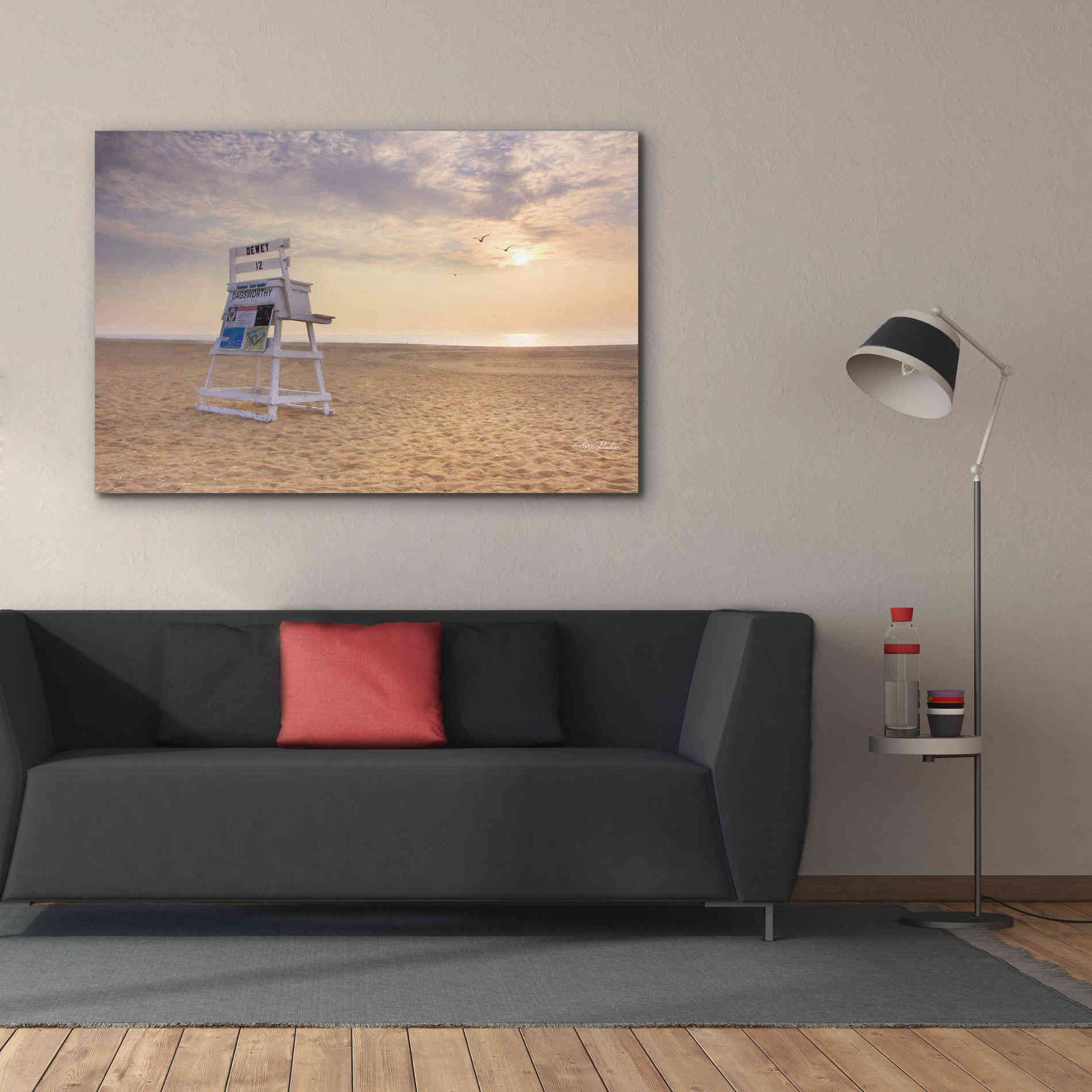 'Circles in the Sand' by Lori Deiter, Canvas Wall Art,60 x 40