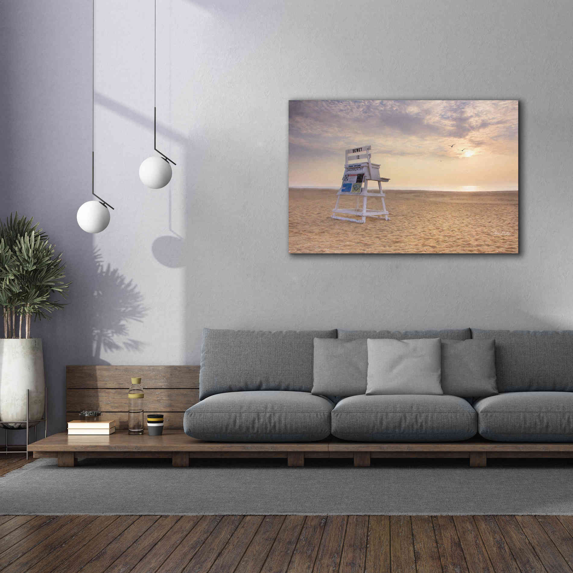 'Circles in the Sand' by Lori Deiter, Canvas Wall Art,60 x 40