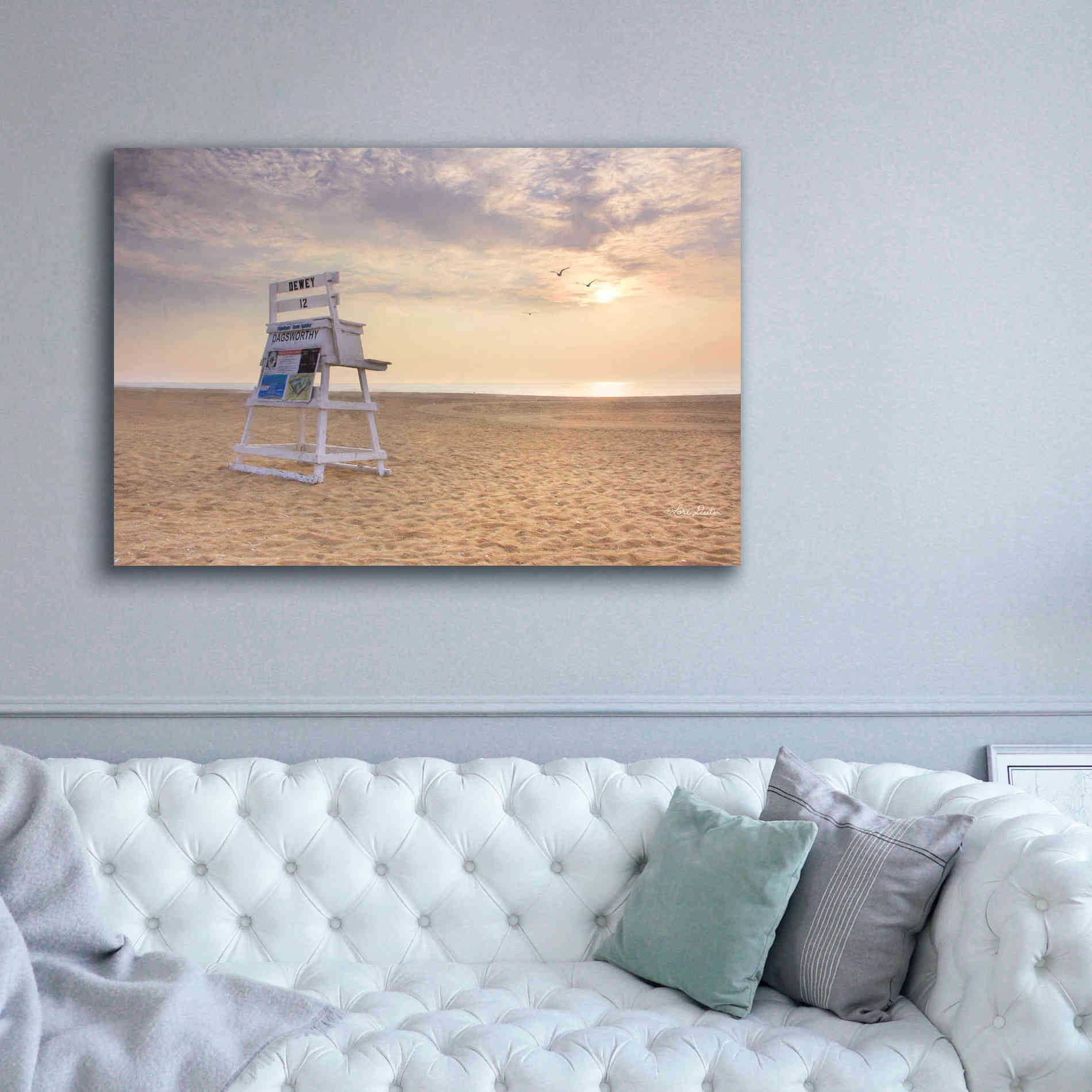'Circles in the Sand' by Lori Deiter, Canvas Wall Art,60 x 40