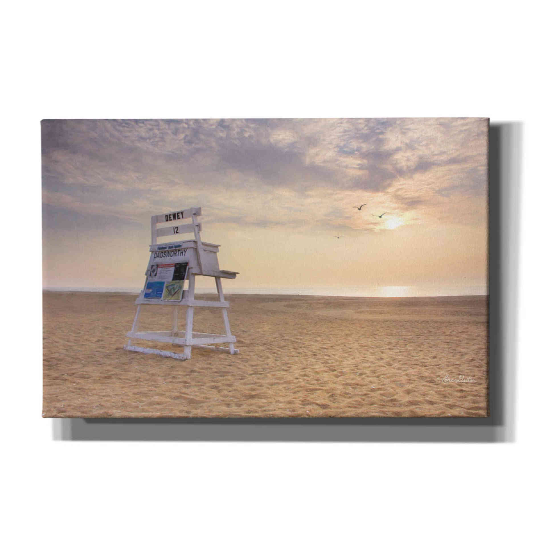 'Circles in the Sand' by Lori Deiter, Canvas Wall Art