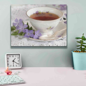 'Periwinkle and Tea' by Lori Deiter, Canvas Wall Art,16 x 12