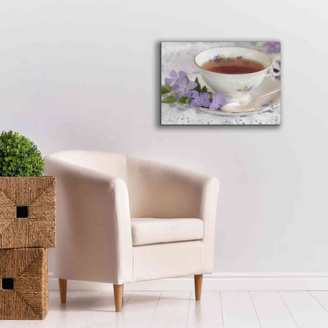 Image of 'Periwinkle and Tea' by Lori Deiter, Canvas Wall Art,26 x 18