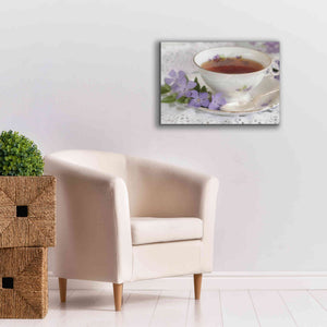 'Periwinkle and Tea' by Lori Deiter, Canvas Wall Art,26 x 18