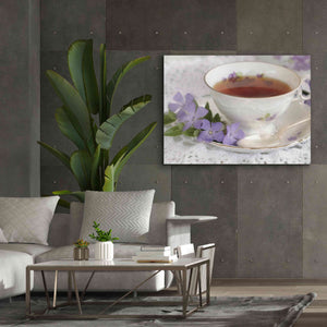 'Periwinkle and Tea' by Lori Deiter, Canvas Wall Art,54 x 40