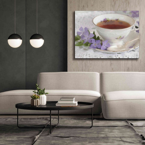 Image of 'Periwinkle and Tea' by Lori Deiter, Canvas Wall Art,54 x 40