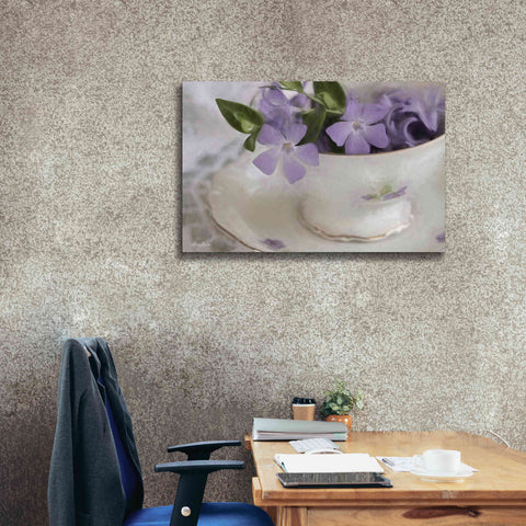 Image of 'Violet Teacup I' by Lori Deiter, Canvas Wall Art,40 x 26