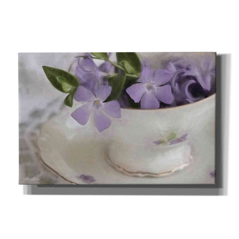 Image of 'Violet Teacup I' by Lori Deiter, Canvas Wall Art