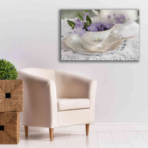 Image of 'Violet Teacup II' by Lori Deiter, Canvas Wall Art,40 x 26