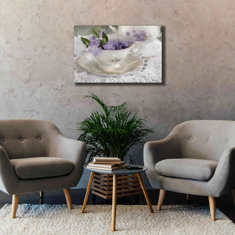 Image of 'Violet Teacup II' by Lori Deiter, Canvas Wall Art,40 x 26