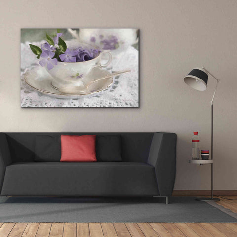 Image of 'Violet Teacup II' by Lori Deiter, Canvas Wall Art,60 x 40
