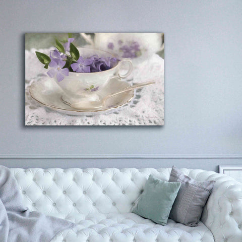 Image of 'Violet Teacup II' by Lori Deiter, Canvas Wall Art,60 x 40