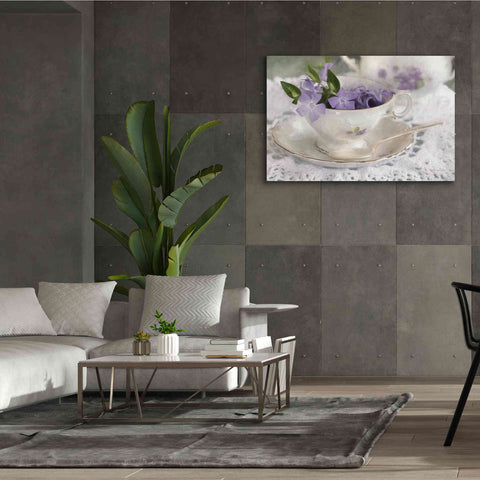 Image of 'Violet Teacup II' by Lori Deiter, Canvas Wall Art,60 x 40