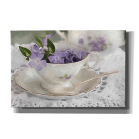 'Violet Teacup II' by Lori Deiter, Canvas Wall Art