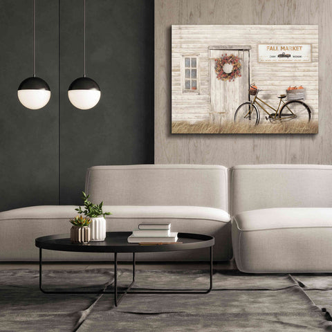 Image of 'Pumpkin Bicycle' by Lori Deiter, Canvas Wall Art,54 x 40