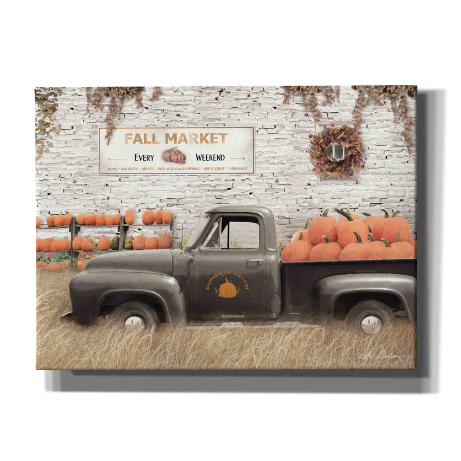 'Fall Pumpkin Market' by Lori Deiter, Canvas Wall Art