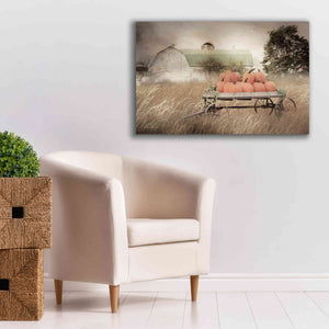 'Pumpkin Harvest Barn' by Lori Deiter, Canvas Wall Art,40 x 26