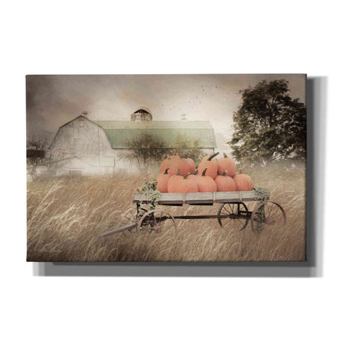 Image of 'Pumpkin Harvest Barn' by Lori Deiter, Canvas Wall Art