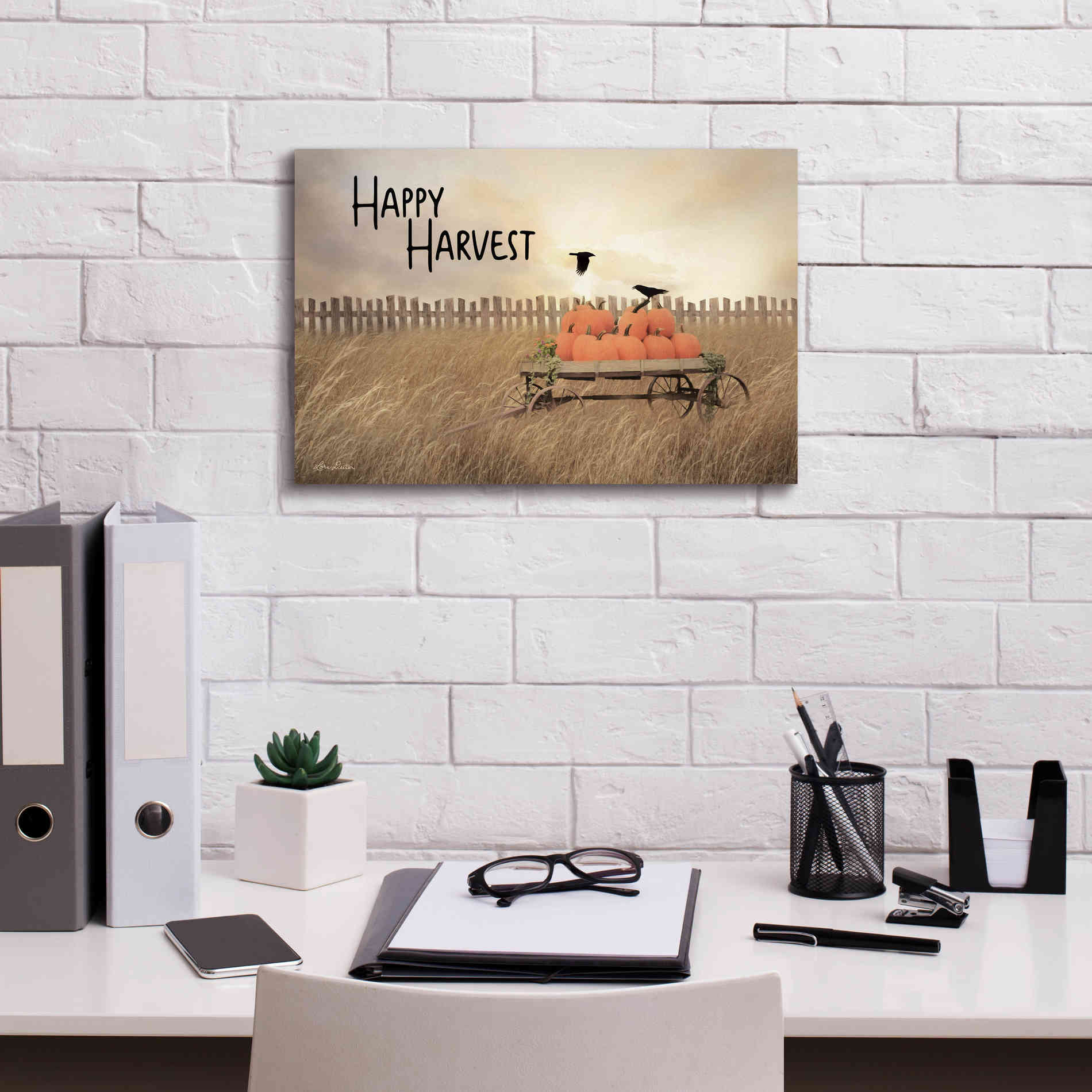 'Happy Harvest' by Lori Deiter, Canvas Wall Art,18 x 12