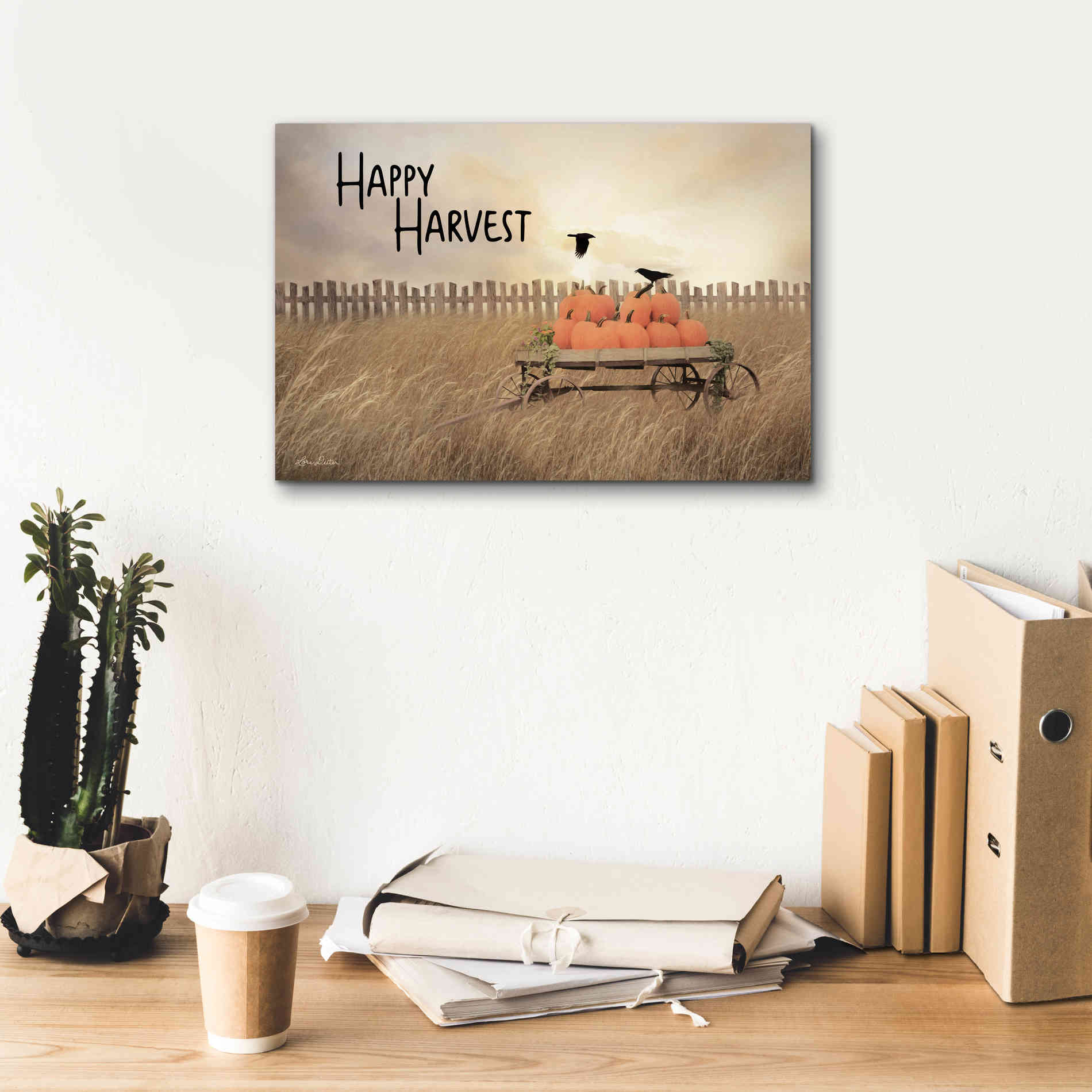 'Happy Harvest' by Lori Deiter, Canvas Wall Art,18 x 12