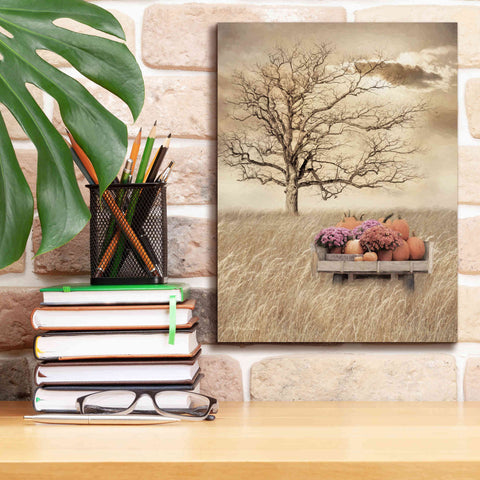 Image of 'Fall Wagon' by Lori Deiter, Canvas Wall Art,12 x 16