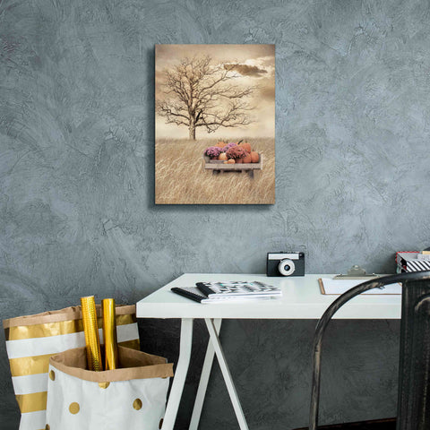 Image of 'Fall Wagon' by Lori Deiter, Canvas Wall Art,12 x 16