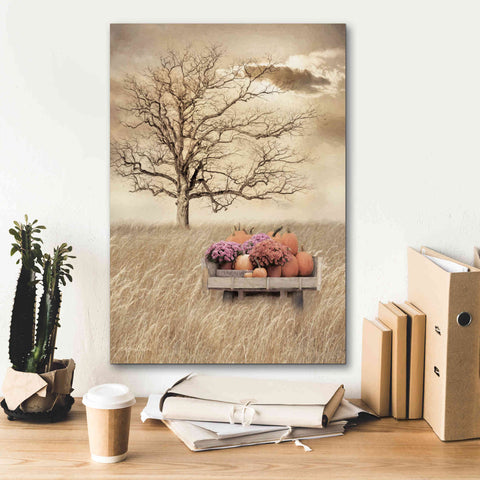 Image of 'Fall Wagon' by Lori Deiter, Canvas Wall Art,18 x 26