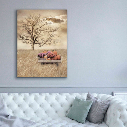 Image of 'Fall Wagon' by Lori Deiter, Canvas Wall Art,40 x 54