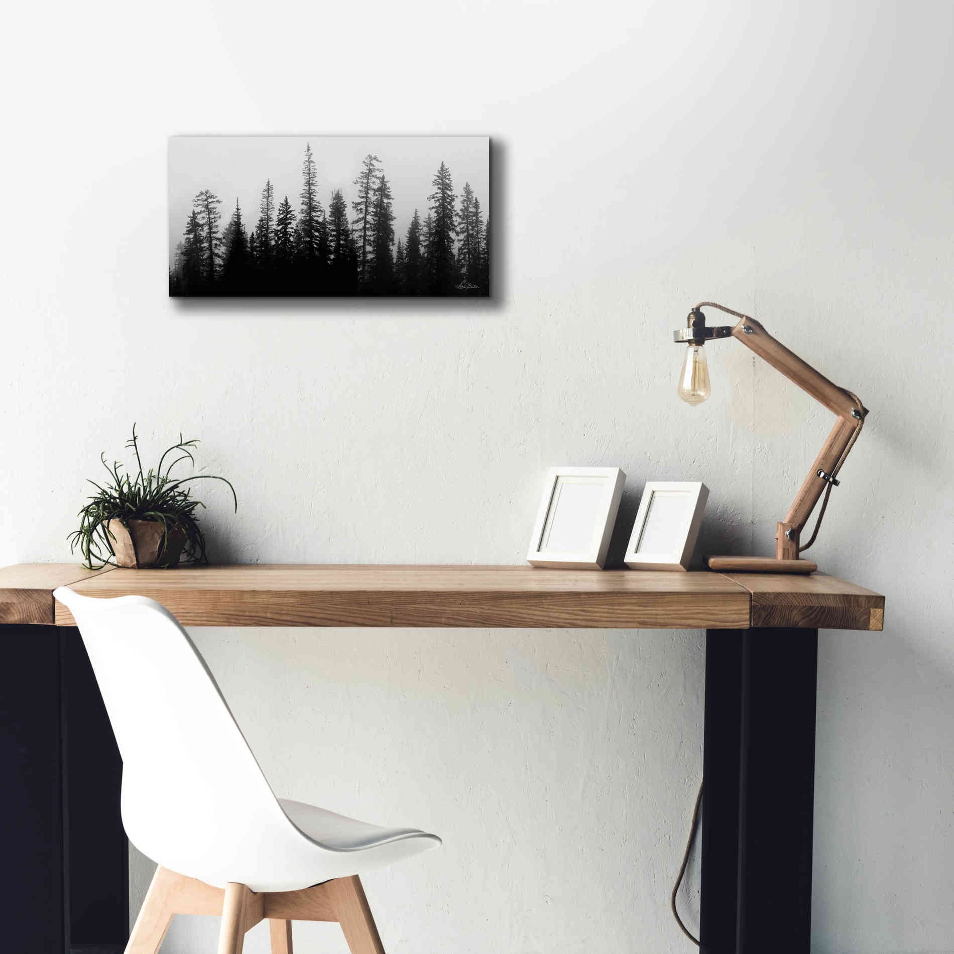 'Rocky's Trees' by Lori Deiter, Canvas Wall Art,24 x 12