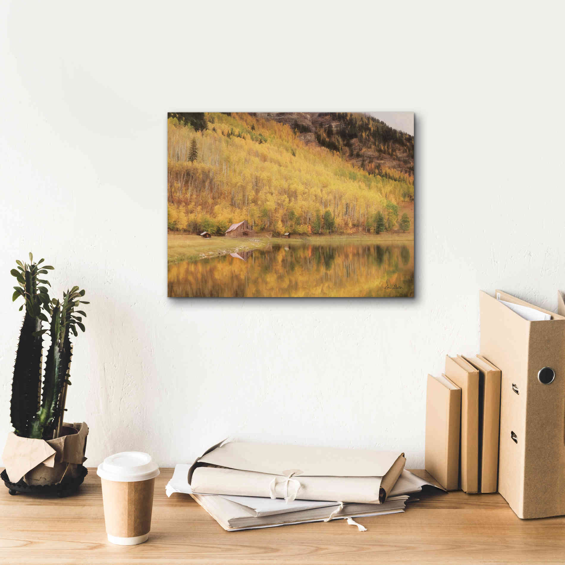 'San Juan Cabin' by Lori Deiter, Canvas Wall Art,16 x 12