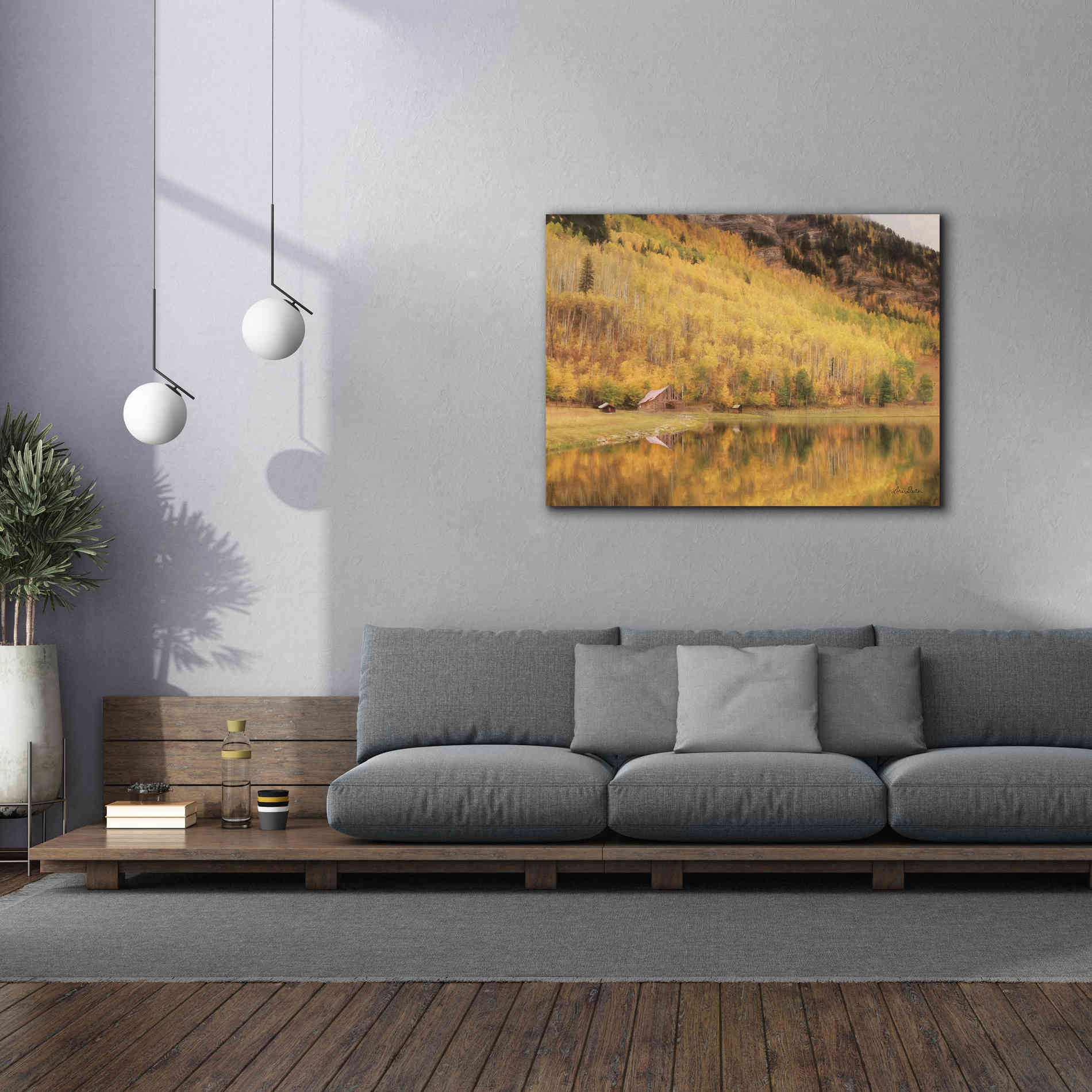 'San Juan Cabin' by Lori Deiter, Canvas Wall Art,54 x 40