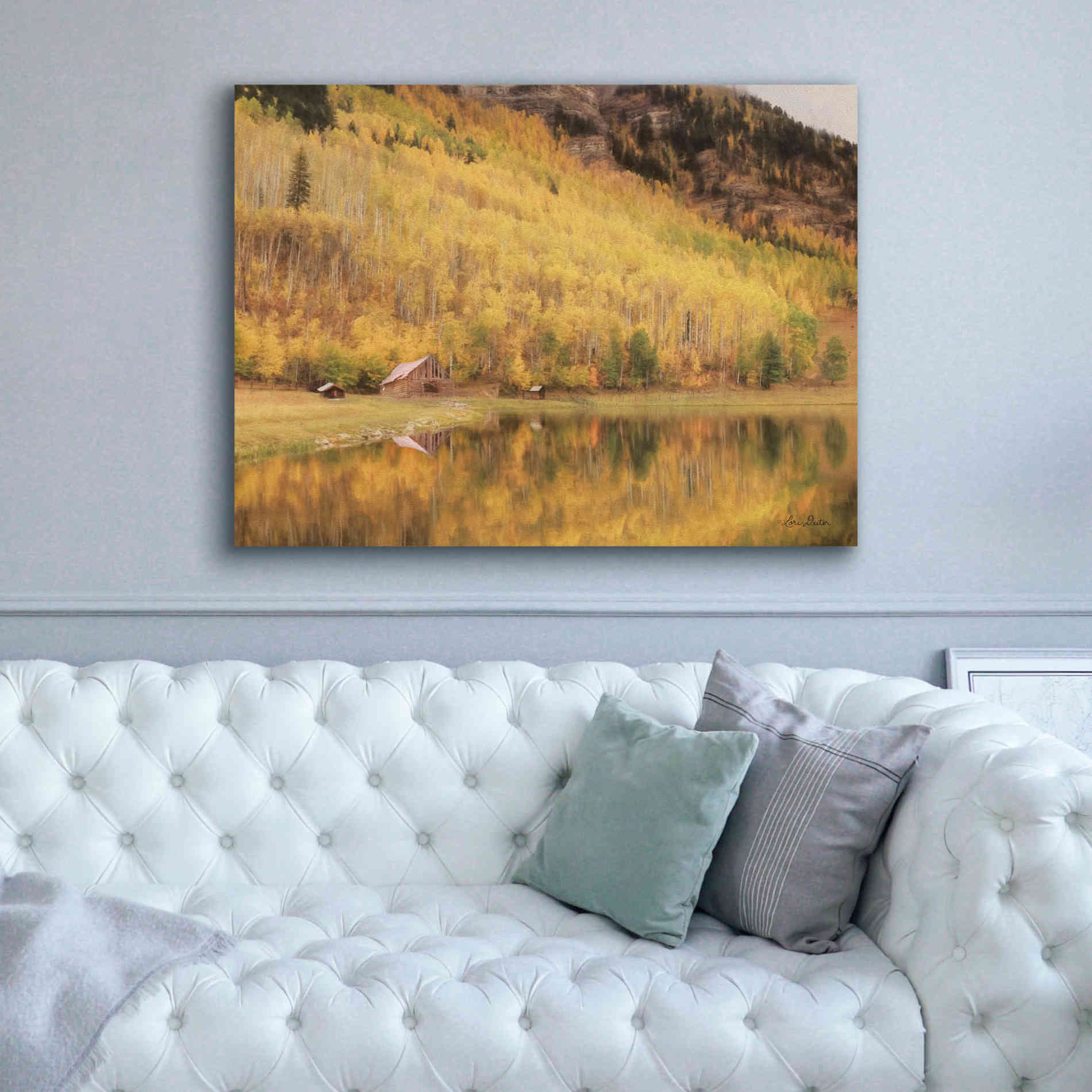 'San Juan Cabin' by Lori Deiter, Canvas Wall Art,54 x 40