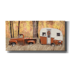 'Fall Camping with bike' by Lori Deiter, Canvas Wall Art