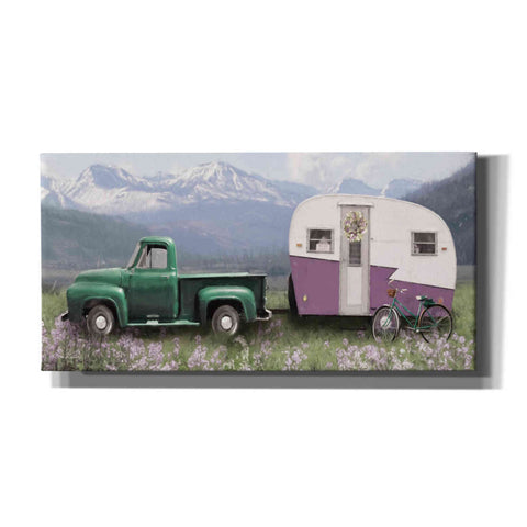 Image of 'Spring Camping with Bike' by Lori Deiter, Canvas Wall Art