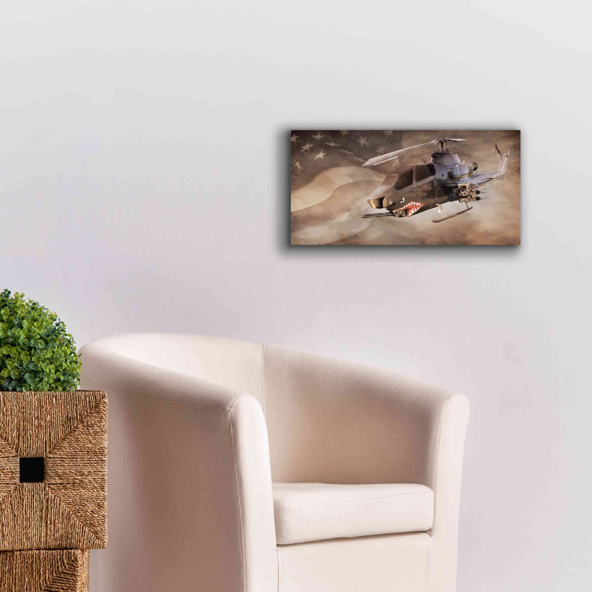 'Freedom Fighter' by Lori Deiter, Canvas Wall Art,24 x 12