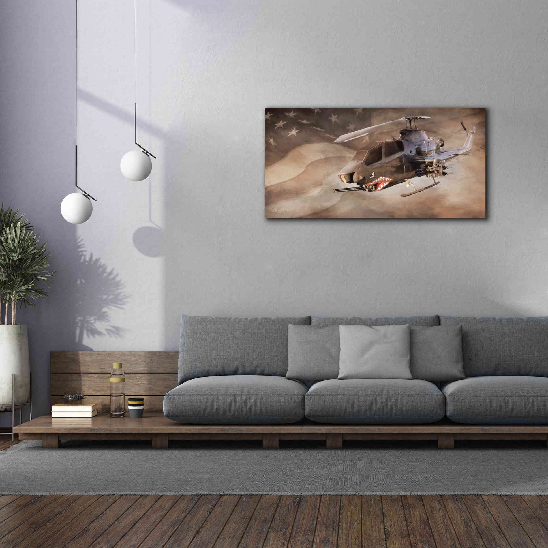 'Freedom Fighter' by Lori Deiter, Canvas Wall Art,60 x 30