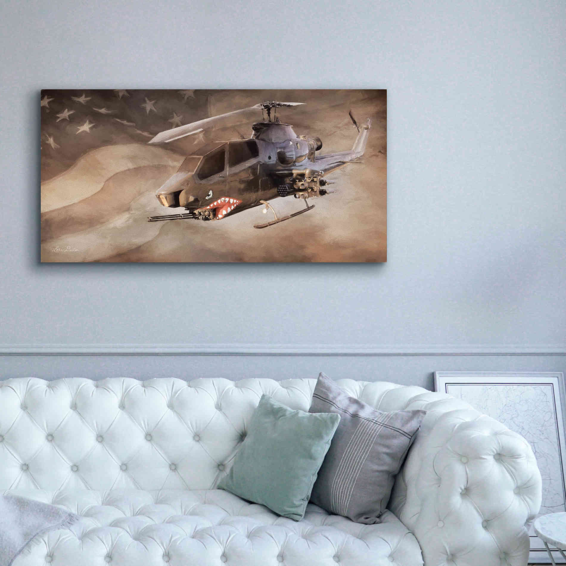 'Freedom Fighter' by Lori Deiter, Canvas Wall Art,60 x 30