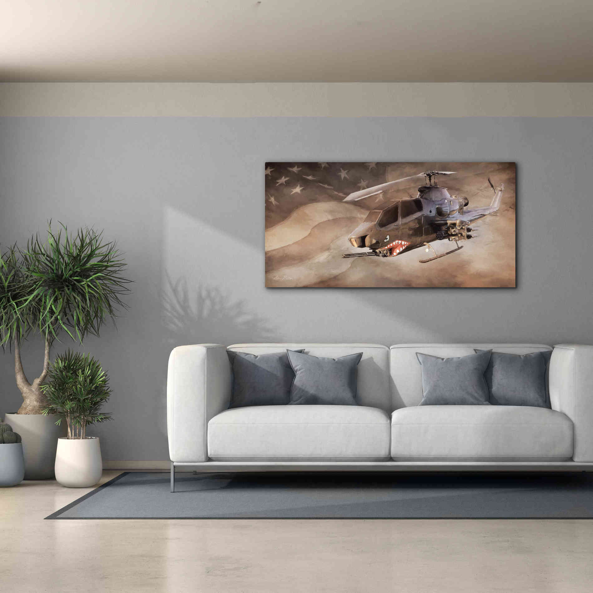 'Freedom Fighter' by Lori Deiter, Canvas Wall Art,60 x 30