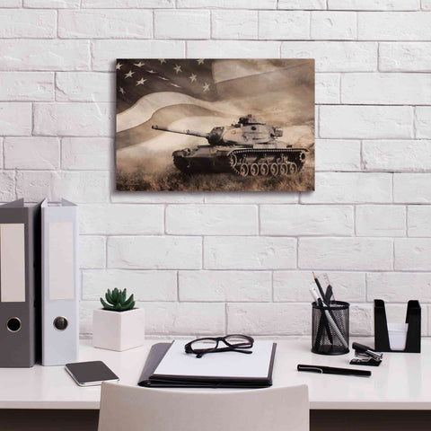 Image of 'The Liberator Tank' by Lori Deiter, Canvas Wall Art,18 x 12