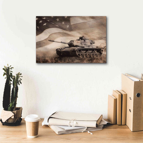 Image of 'The Liberator Tank' by Lori Deiter, Canvas Wall Art,18 x 12