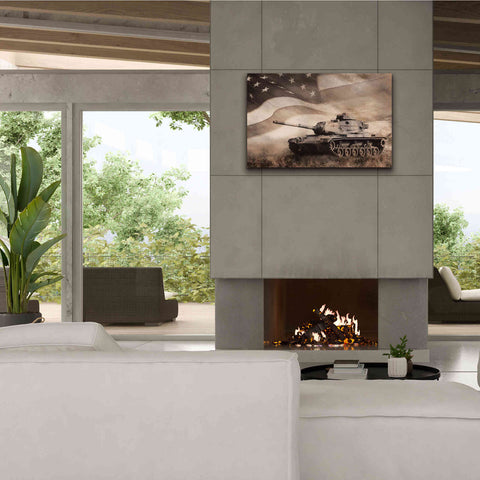 Image of 'The Liberator Tank' by Lori Deiter, Canvas Wall Art,40 x 26