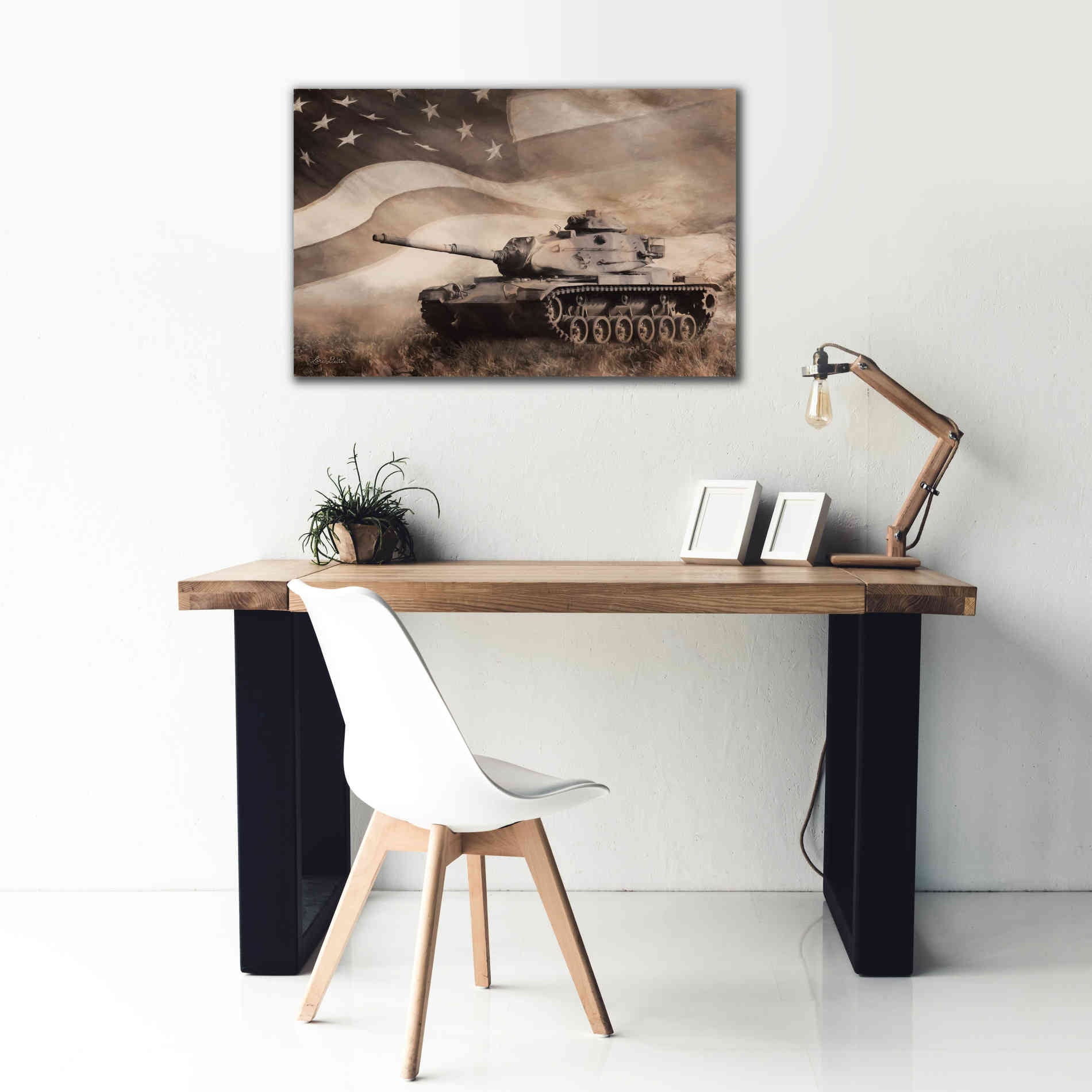 'The Liberator Tank' by Lori Deiter, Canvas Wall Art,40 x 26