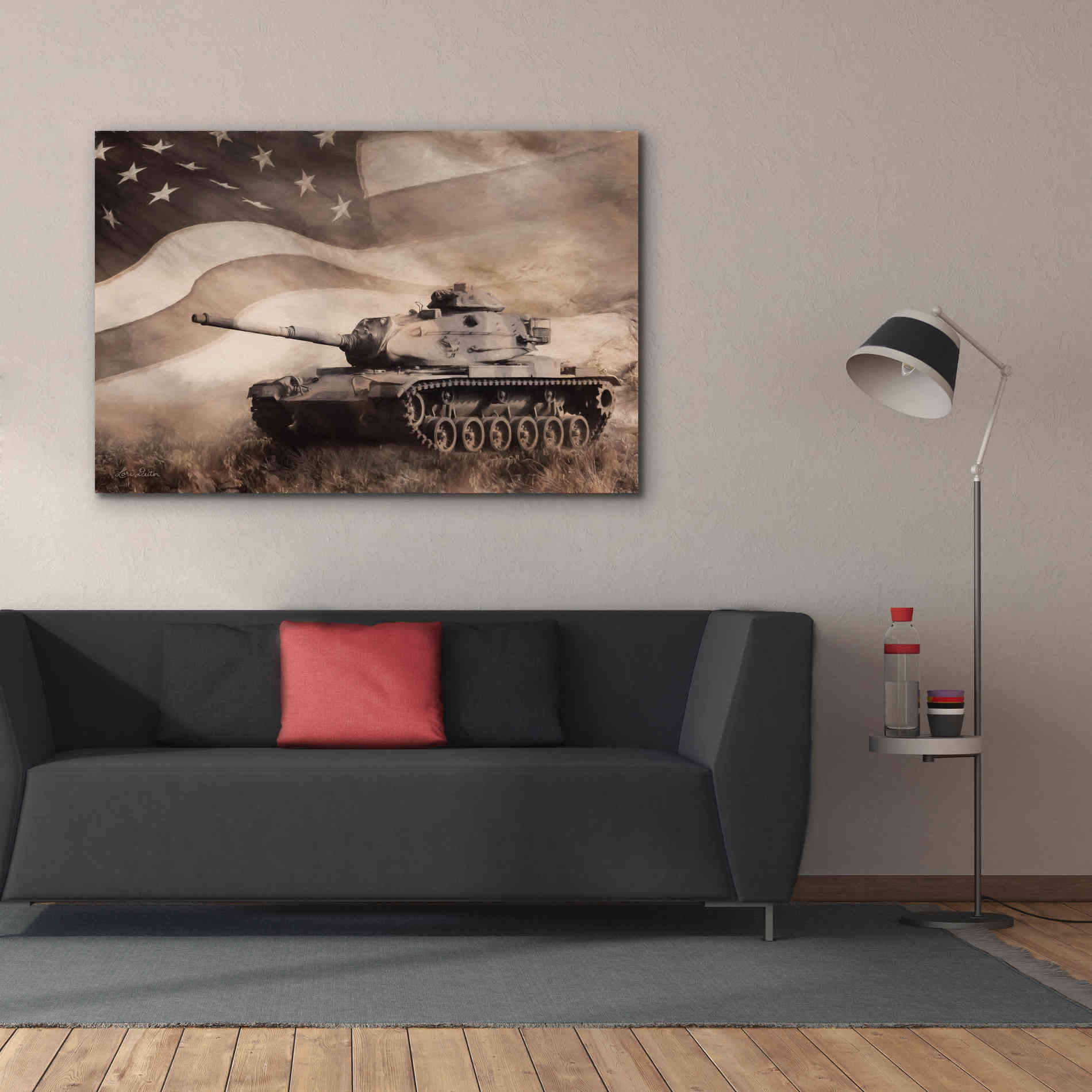 'The Liberator Tank' by Lori Deiter, Canvas Wall Art,60 x 40