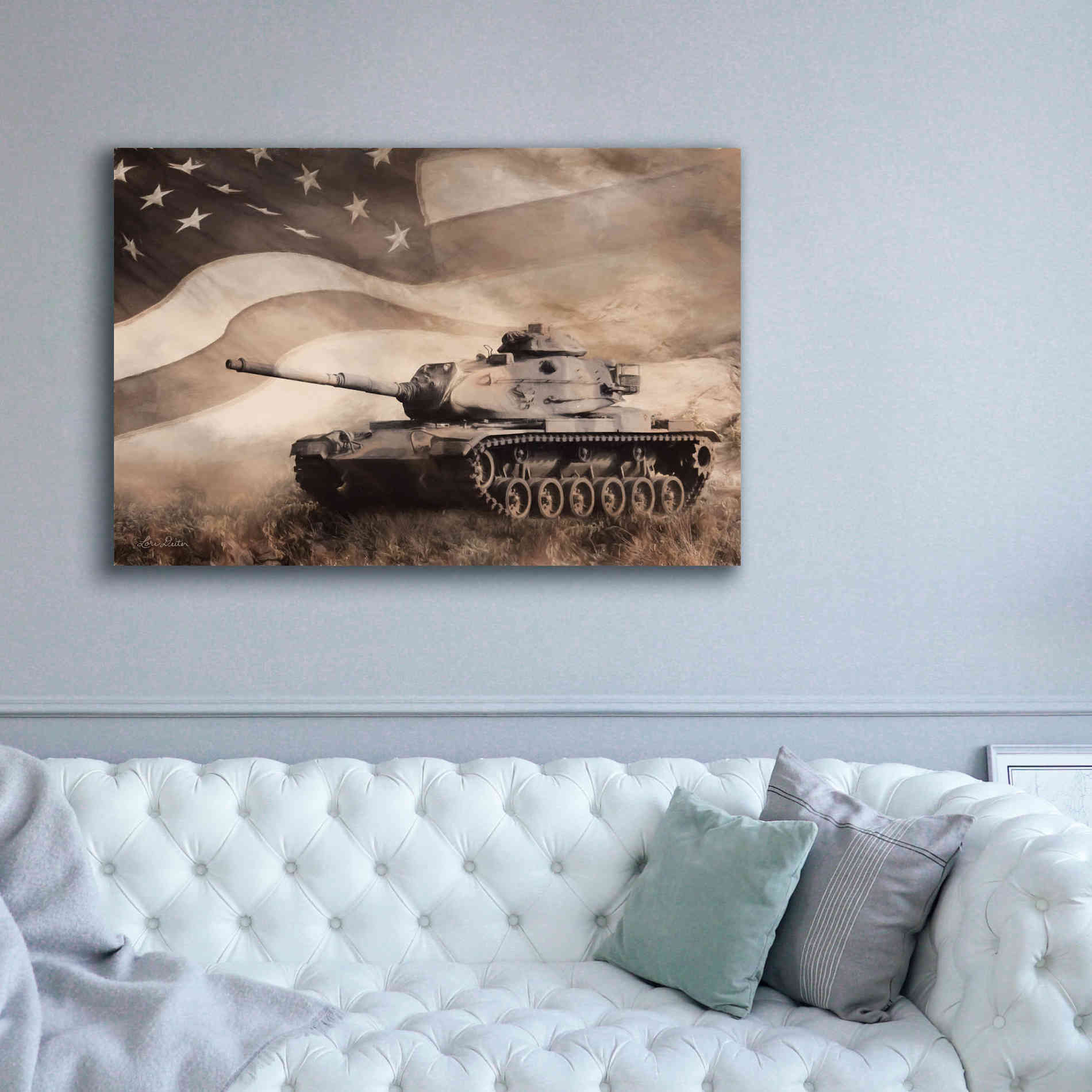 'The Liberator Tank' by Lori Deiter, Canvas Wall Art,60 x 40