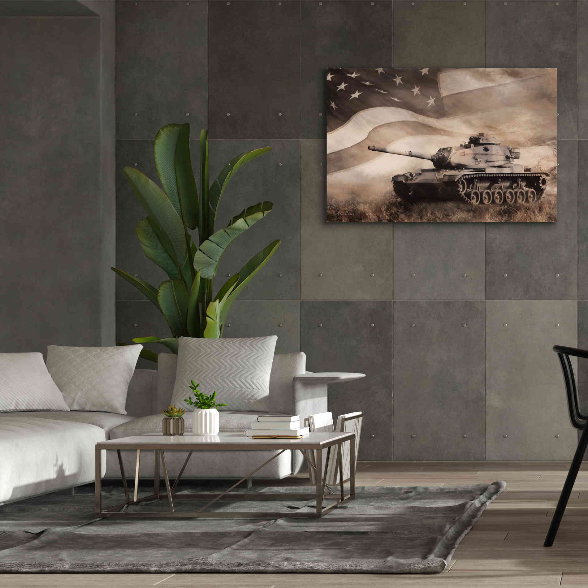 'The Liberator Tank' by Lori Deiter, Canvas Wall Art,60 x 40