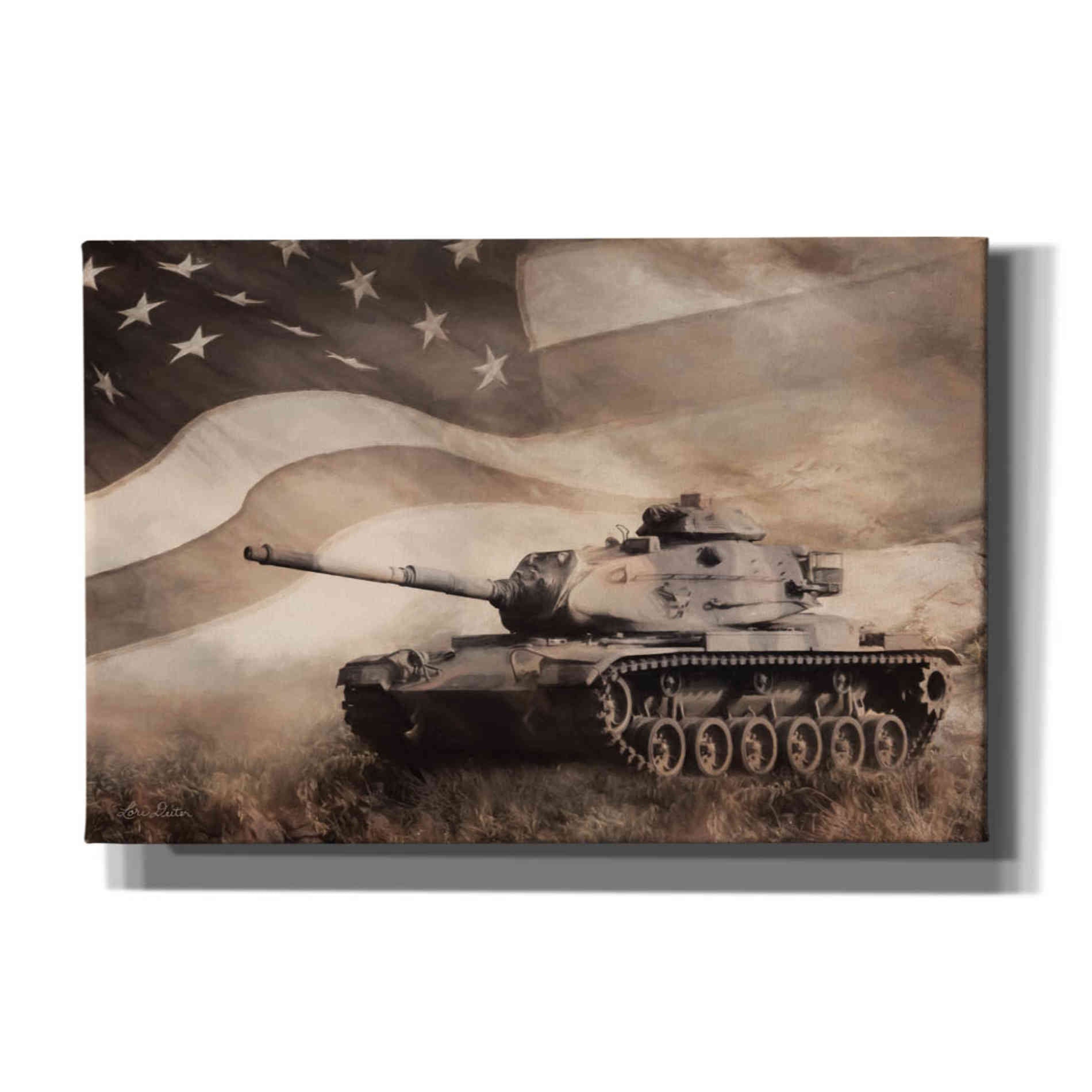 'The Liberator Tank' by Lori Deiter, Canvas Wall Art