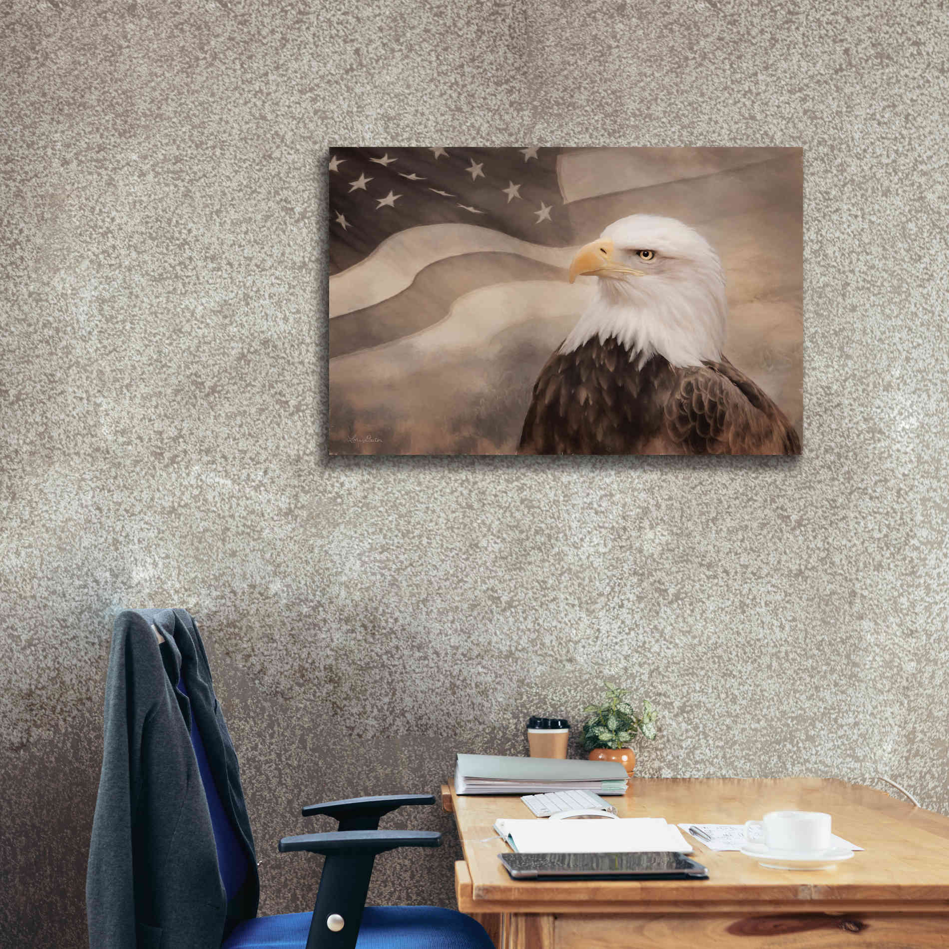 'US Symbols' by Lori Deiter, Canvas Wall Art,40 x 26